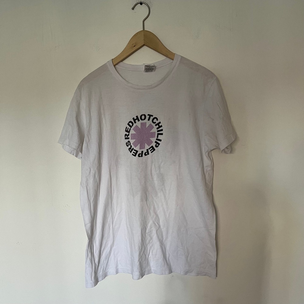 Red Hot Chili Peppers Octopus Graphic T-Shirt White B&C Collection Mens Medium